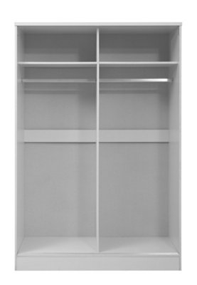 REFLECT XL 2 Door Sliding Wardrobe in Gloss White Door Fronts and