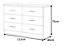 REFLECT XL 6 Drawer Chest of Drawers in Gloss Grey Fronts and Matt White Carcass