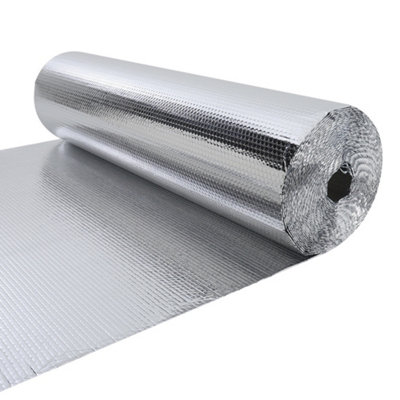 Reflective Single Bubble Aluminum Foil Insulation Roll 15m(L) x 1m(W ...