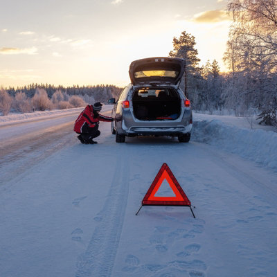 Reflective Warning Triangle Sign