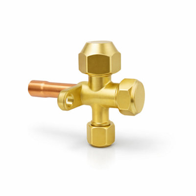 Refrigeration Service Valve Brass 5/8