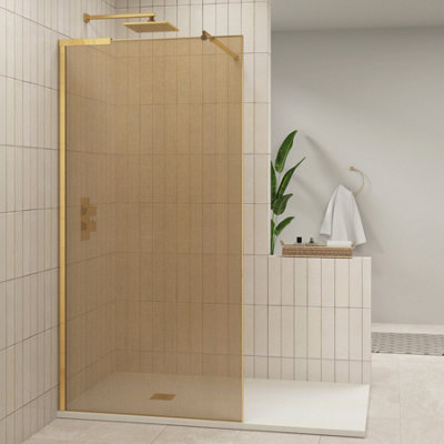 Regal 1200mm L/H Walk In Wet Room Shower Screen Stainless Steel with ...