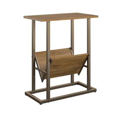 Regal End Table in Walnut Look