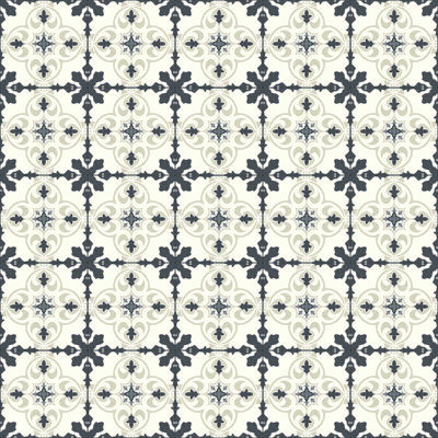 Regal Tile Effect Vinyl Flooring DIY Elegant Vinyl Flooring Roll Non-Slip Easy Clean Waterproof Lino Vinyl Floor