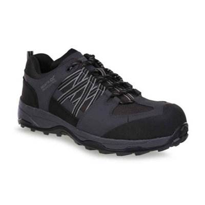 Regatta Mens Clayton Safety Trainers Black/Briar (10 UK)