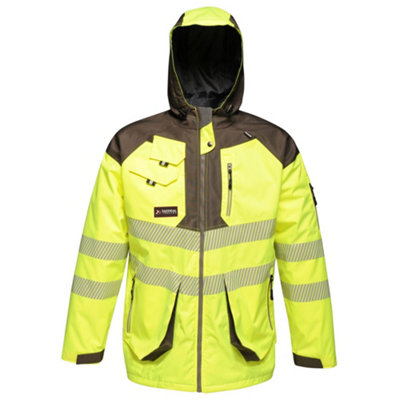 Regatta Mens Hi-Vis Waterproof Reflective Parka Jacket