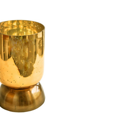 Regency Metalic Tiered Vase Gold H23.5cm D15cm