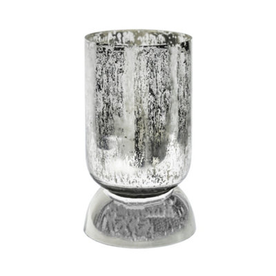 Regency Metalic Tiered Vase Silver H23.5cm D15cm