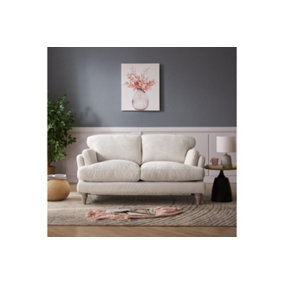 Regent 2 Seater Sofa, Ivory Linen