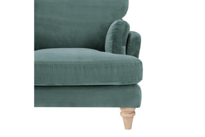 Regent 2 Seater Sofa, Teal Velvet