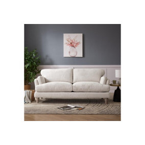 Regent 3 Seater Sofa, Ivory Linen