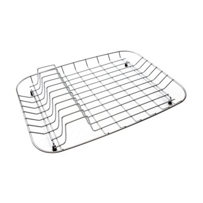 Reginox Chrome CBD 1X Stainless Steel Kitchen Sink Wire Basket DIY at B&Q