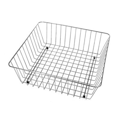 Reginox Chrome CWB 15X Stainless Steel Kitchen Sink Wire Basket at B&Q
