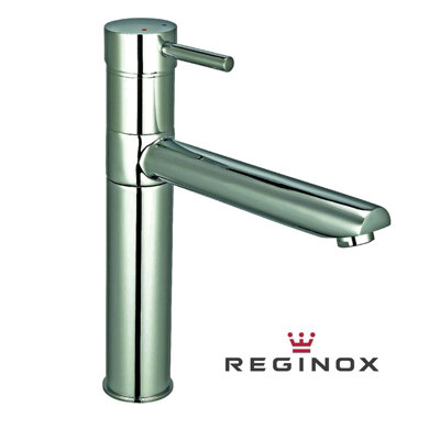 Reginox Hudson BN Single Lever Swivel Pillar Kitchen Mixer Tap In Brushed Nickel