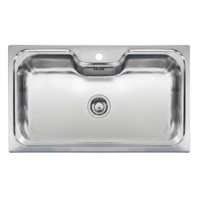 Reginox JUMBO Single Bowl Inset Kitchen Sink - Premium Stainless