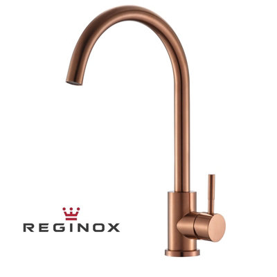 ReginoxTaravo CP Copper Single Lever Swan Neck Kitchen Mixer Tap