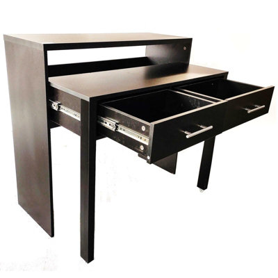 Reversible Computer Desk with 5 Drawers for Home Office - Bed Bath