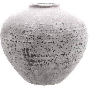 Regola Large Vase - Ceramic - L35 x W35 x H31 cm - Stone