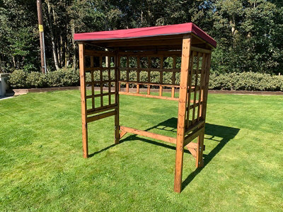 Regular Universal Shelter - Redwood - L92 x W172 x H194 - Burgundy