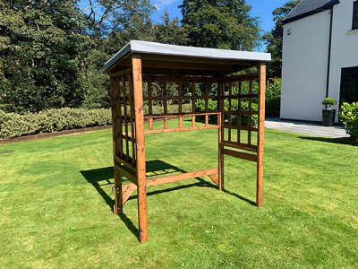 Regular Universal Shelter - Redwood - L92 x W172 x H194 - Grey - 3