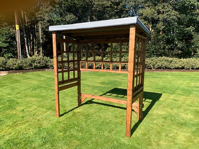 Regular Universal Shelter - Redwood - L92 x W172 x H194 - Grey - 4