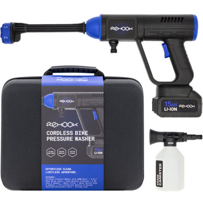 Rehook Cordless Bike Pressure Washer Portable Handheld Jet