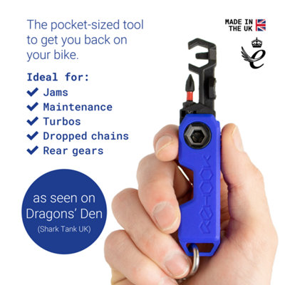 Rehook Mini Cycling Multi-Tool - Get Your Chain Back on Your Bike, Without the Mess