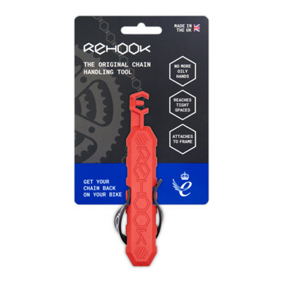 Rehook Original Chain Tool Red - Get Your Chain Back on Your Bike in Seconds, Without the Mess