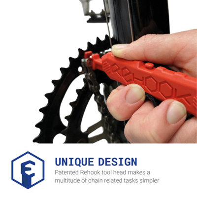 Rehook Original Chain Tool Red - Get Your Chain Back on Your Bike in Seconds, Without the Mess