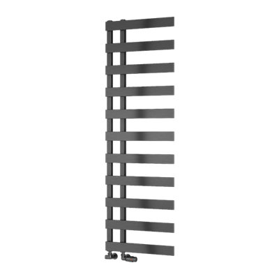 Reina Florina Modern Offset Towel Radiator - 1525 x 500 mm - Brushed ...