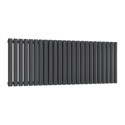 Reina Neva Horizontal Double Panel Radiator - 550 x 1416mm - Anthracite