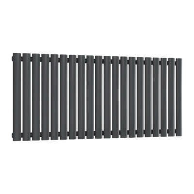 Reina Neva Horizontal Single Panel Radiator - 550 x 1180mm - Anthracite