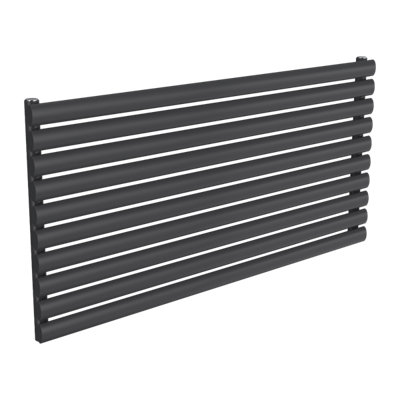 Reina Nevah Horizontal Single Panel Radiator - 590 x 1200mm - Anthracite