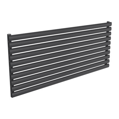 Reina Nevah Horizontal Single Panel Radiator - 590 x 1400mm - Anthracite
