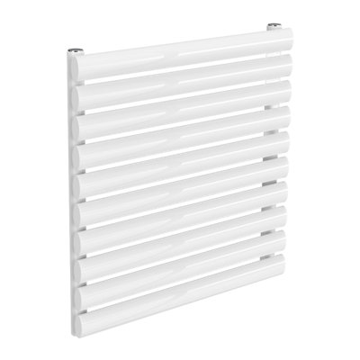 Reina Nevah Horizontal Single Panel Radiator - 590 x 600mm - White