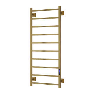 Reina Velino Dry Electric Radiator with LCD Display Brushed Brass 1200 ...