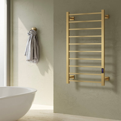 Reina Velino Square Dry Electric Towel Rail Radiator 1200 x 500 ...