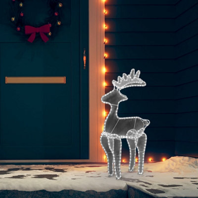 Reindeer Christmas Decoration with Mesh 306 LEDs 60x24x89cm - 3