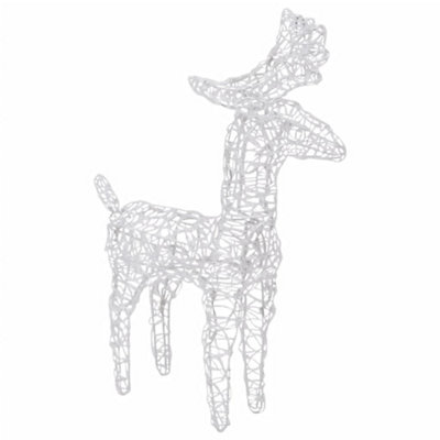 Reindeers & Sleigh Christmas Decoration 160 LEDs 130 cm Acrylic - 4