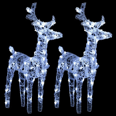 Reindeers & Sleigh Christmas Decoration 240 LEDs Acrylic - 7
