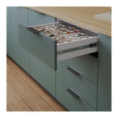 REJS Soft close ball bearing drawer runners - SOLID SLIDE L-250, H-45