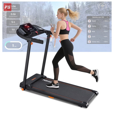 REKA Fitness Home Treadmill, Incline, FitShow APP, Walk / Run, 12kmh