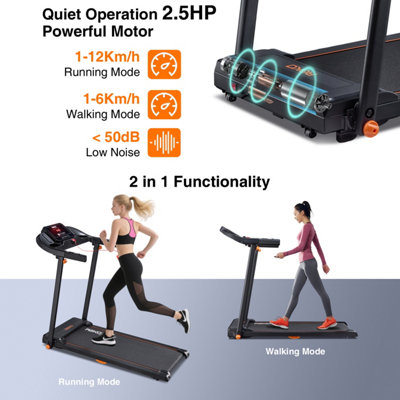 REKA Fitness Home Treadmill, Incline, FitShow APP, Walk / Run, 12kmh