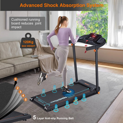 REKA Fitness Home Treadmill, Incline, FitShow APP, Walk / Run, 12kmh