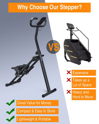 REKA Fitness Stair Stepper Pedal Exercise Machine with Adjustable ...