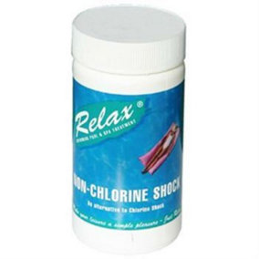RELAX 1kg Non Chlorine Shock Granules Hot Tub Pool Spa Water Treatment Grade A