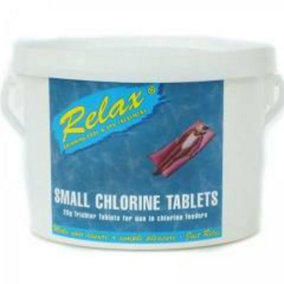 Relax 2Kg Small Spa or Swimming Pool Chlorine Tablets Size Single Small BlueGreen DiscountLeisur2946