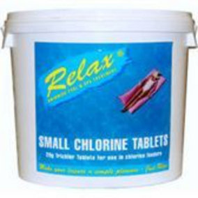 Relax 5kg Chlorine Tablets Small 20g Swimming Pool Spa Hot Tub Sanitiser