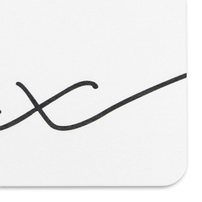 Relax Scribble White Stone Non Slip Bath Mat - 4