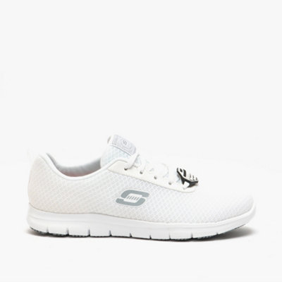 RELAXED FIT: GHENTER - BRONAUGH SR Ladies Anti-Slip Trainers White
